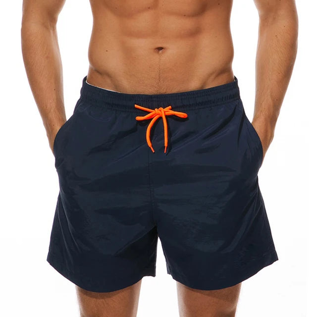 Men's Solid Color Swim Shorts