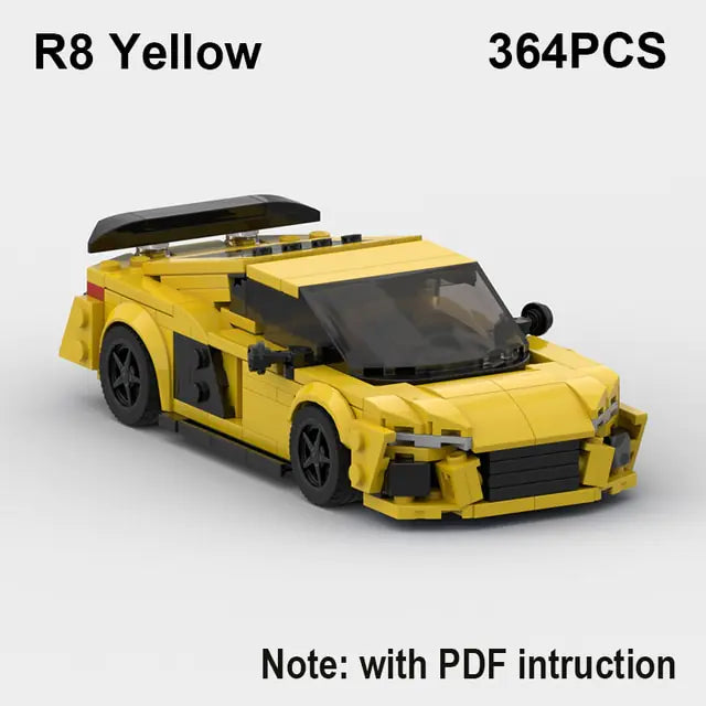 Sports Car Building Blocks Set