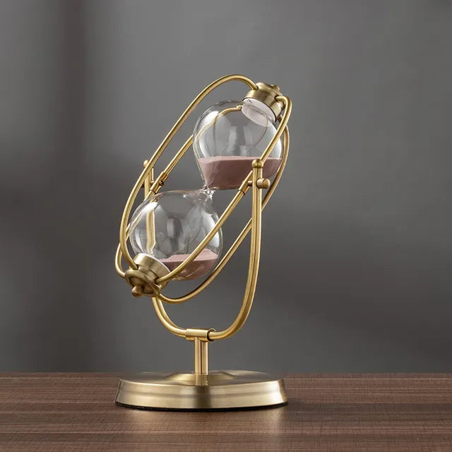 360° Rotating Metal Hourglass