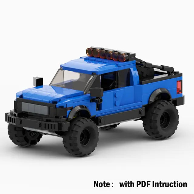 Ford Raptor F-150 Pickup Truck Building Blocks