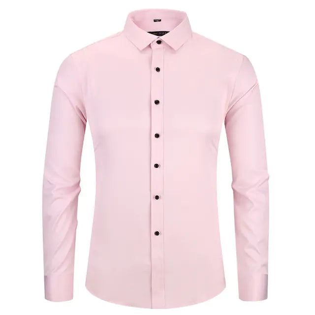 Anti-Wrinkle Men's Button-Up Shirt