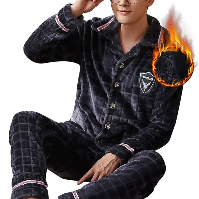 Men's Coral Fleece Pajamas