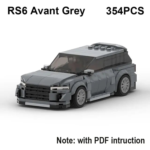 Sports Car Building Blocks Set
