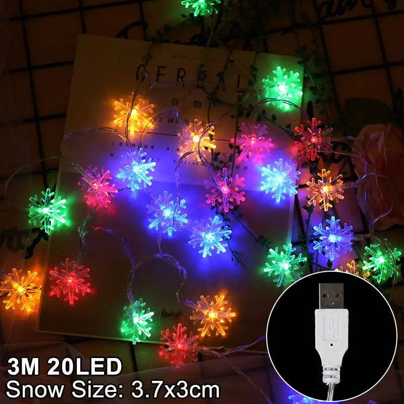 LED Christmas Hanging Snowflakes