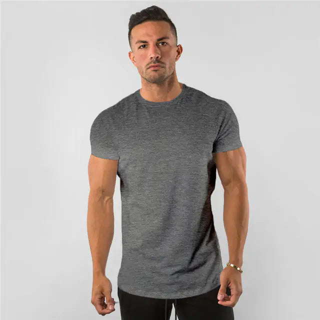 Men's Solid Gym T-Shirt