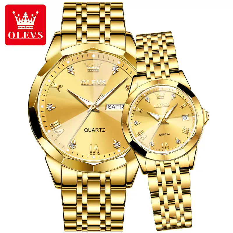 OLEVS Diamond 3D Watch Set