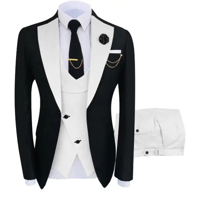 Fitted 3 Piece Tuxedo Set