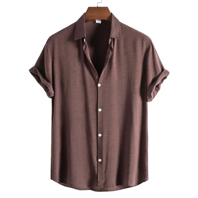 Short-Sleeved Button-Up Shirt