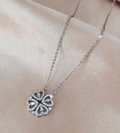 Clover Heart Shaped Necklace