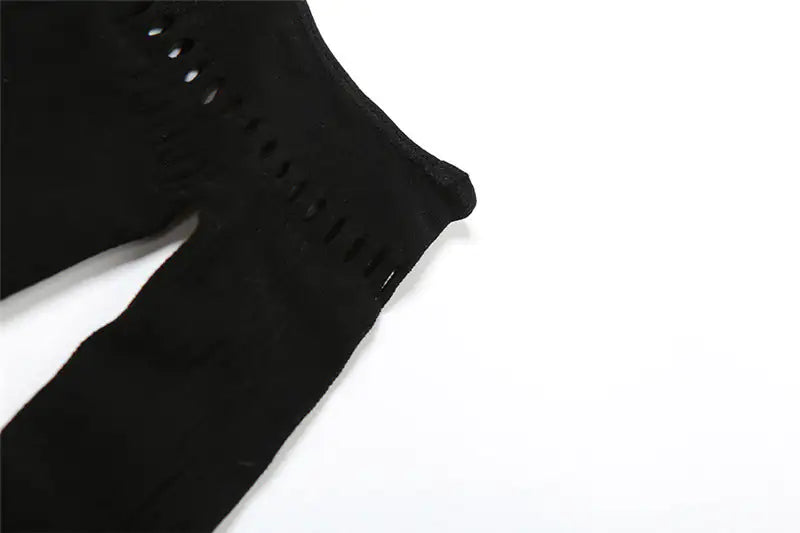Twin Flame Off-Shoulder Cutout Mesh Jumpsuit