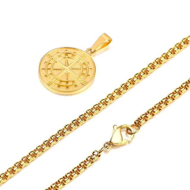 Men's Compass Necklace