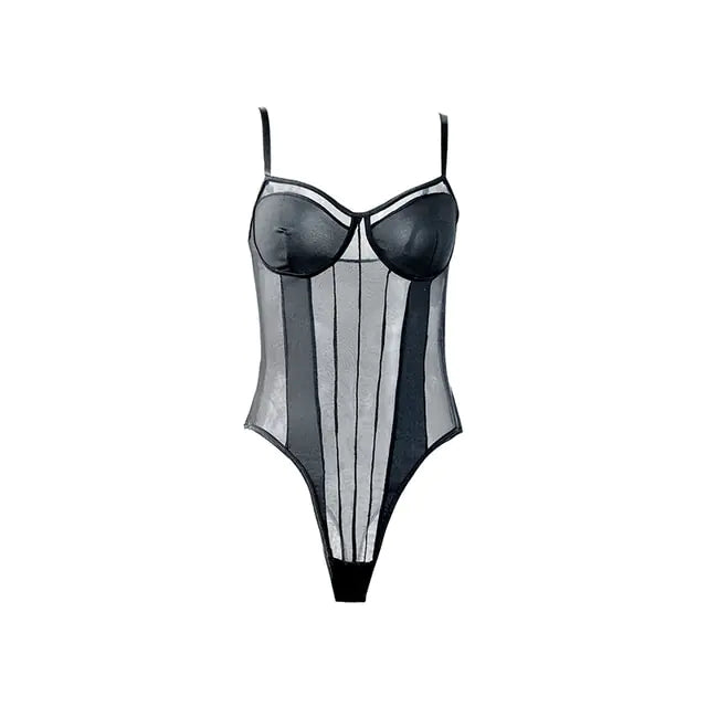 See-Through Shapewear Bodysuit