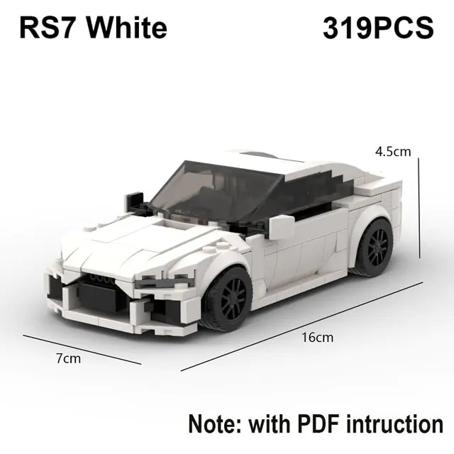Sports Car Building Blocks Set