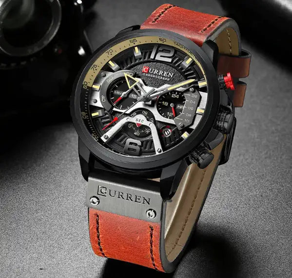 Curren Chrono Edition 2022 Leather Watch