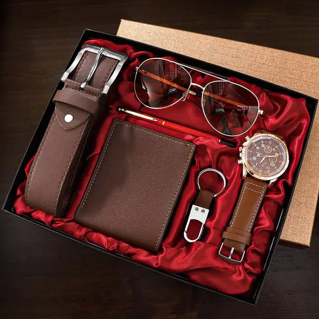Men's 6 in 1 Luxury Watch Set