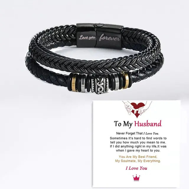 Men's Braided Leather Bracelet