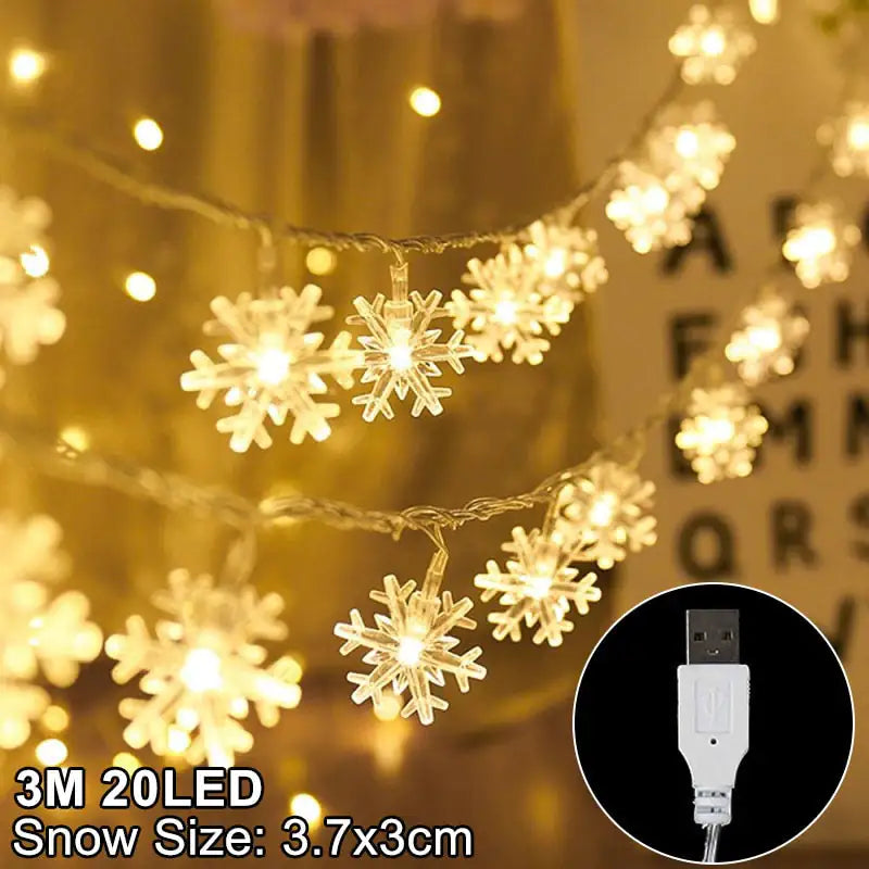 LED Christmas Hanging Snowflakes