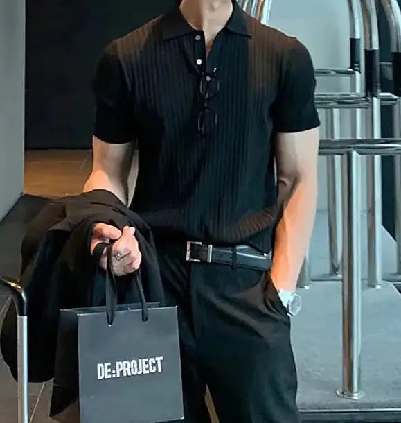 Lined Polo T-Shirt