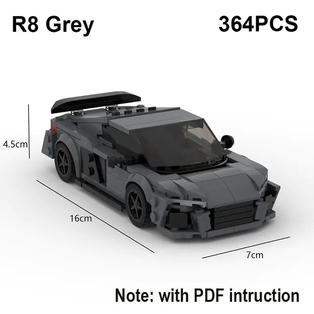 Sports Car Building Blocks Set
