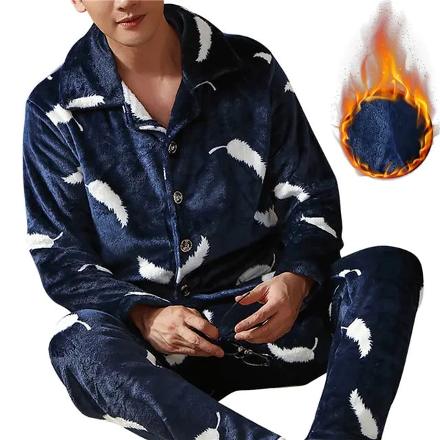 Men's Coral Fleece Pajamas