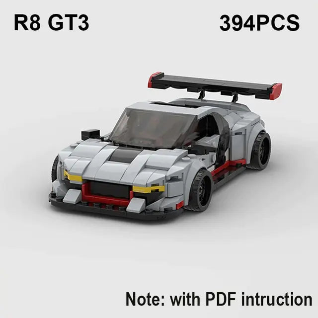 Sports Car Building Blocks Set