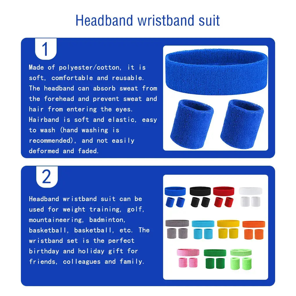 Headband & Wristband Set