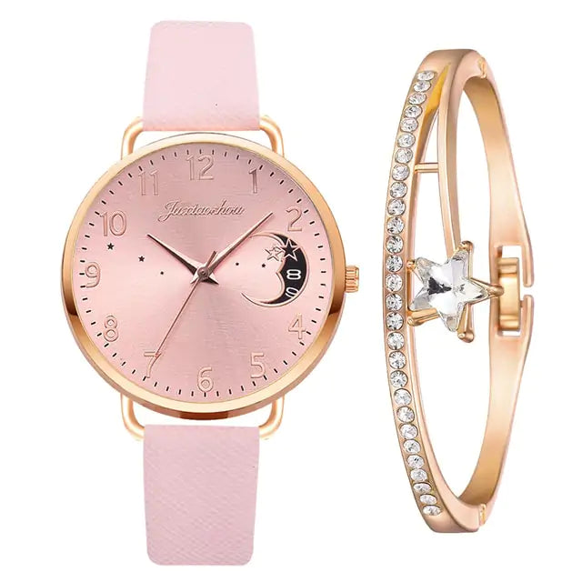 Moon Numbers Bracelet & Watch Set