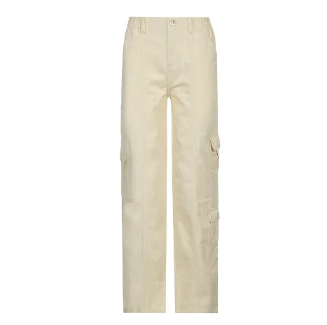 Solid Baggy Cargo Pants