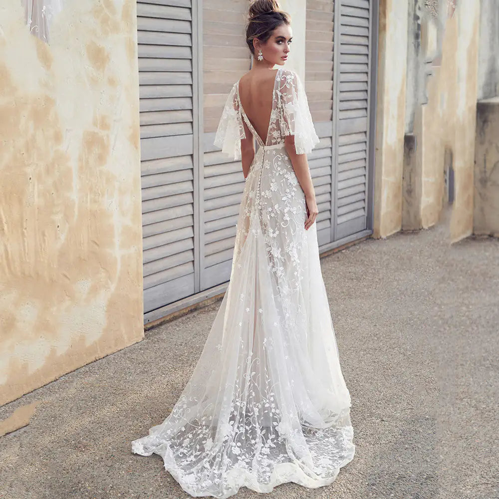 Enchanted Garden Lase Wedding Gown