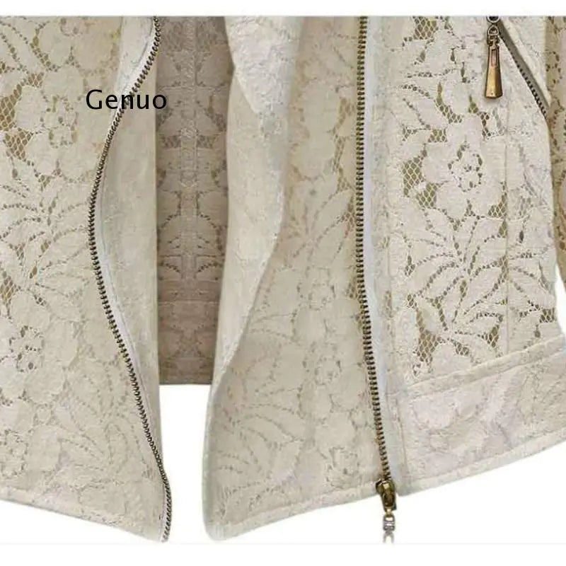 Autumn Lace Biker Jacket