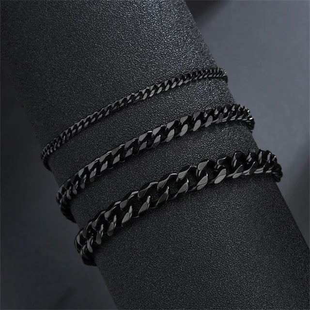 Stainless Steel Cuban Chain Bracelet