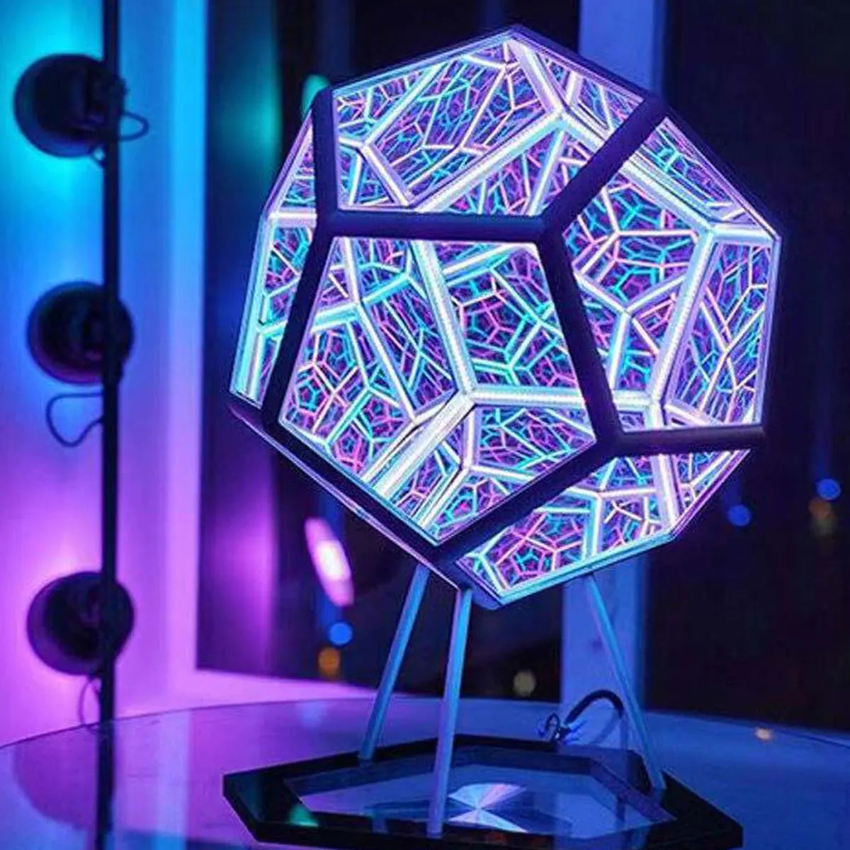 LED Infinite Dodecahedron Light