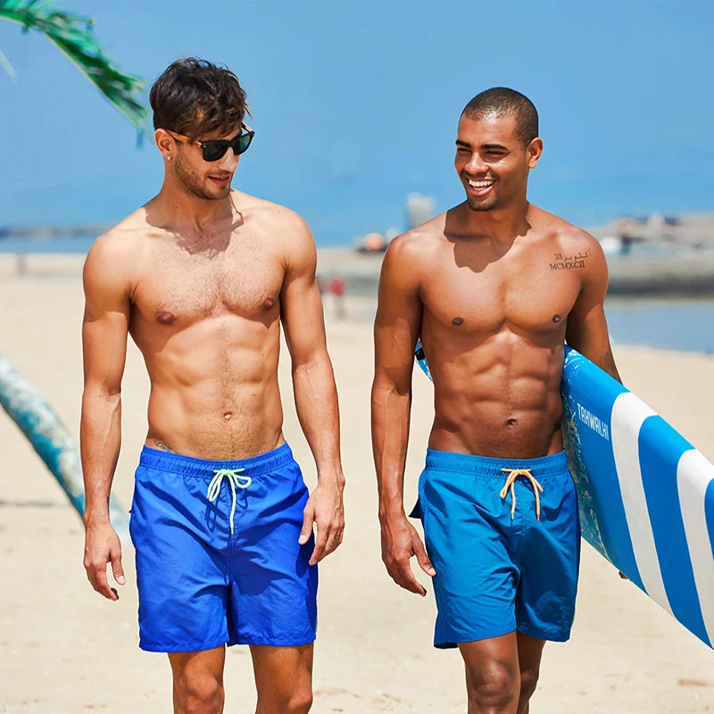 Men's Solid Color Swim Shorts