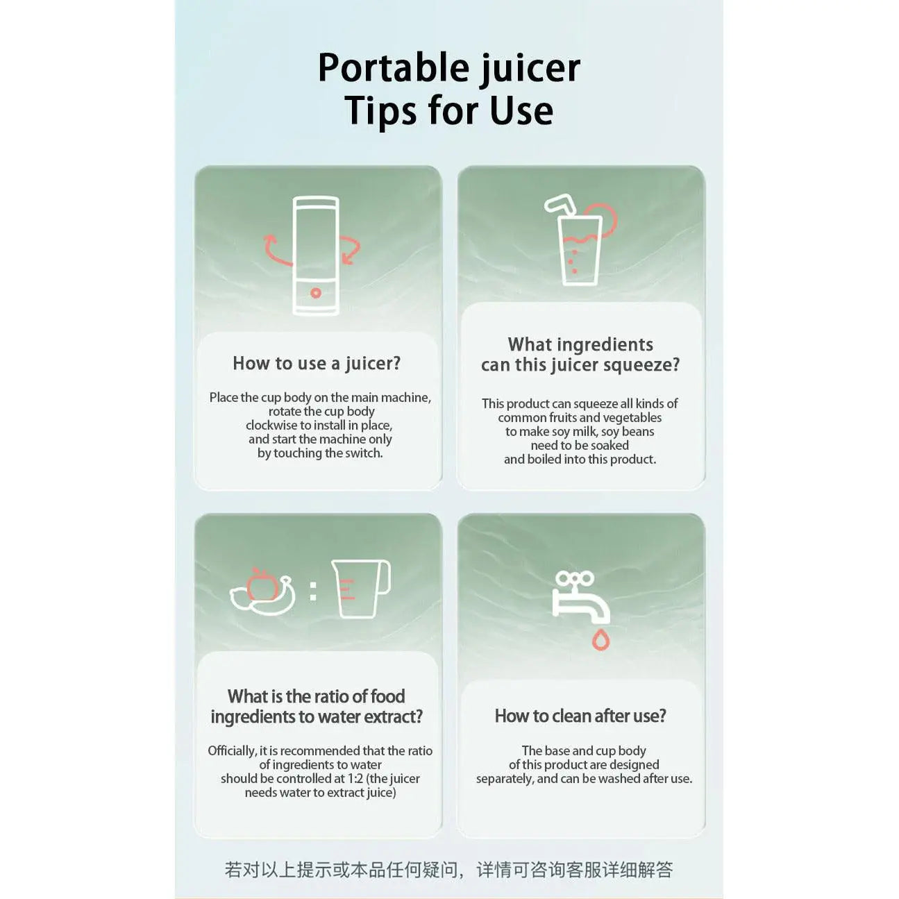 Mini Portable Electric Blender