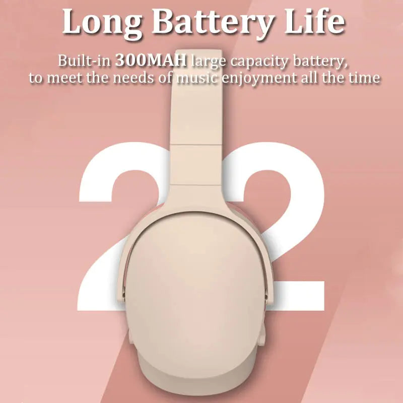 Long Lasting Surround Sound Bluetooth Headphones