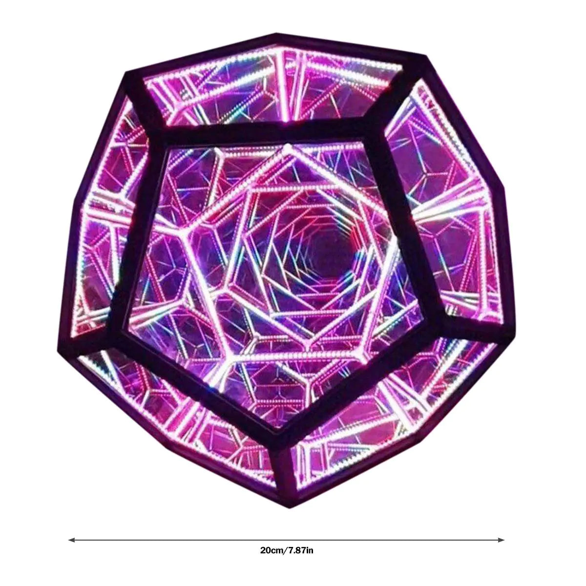LED Infinite Dodecahedron Light