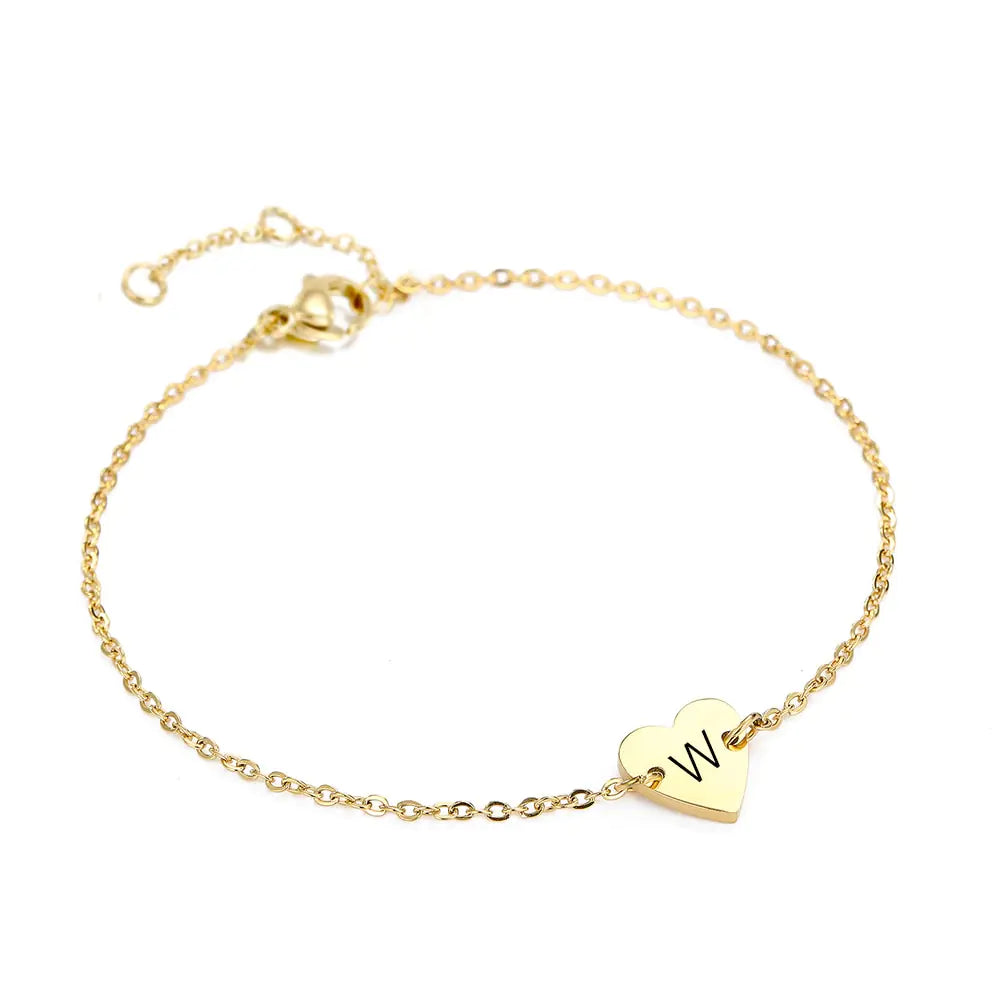 Engraved Alphabet Bracelet