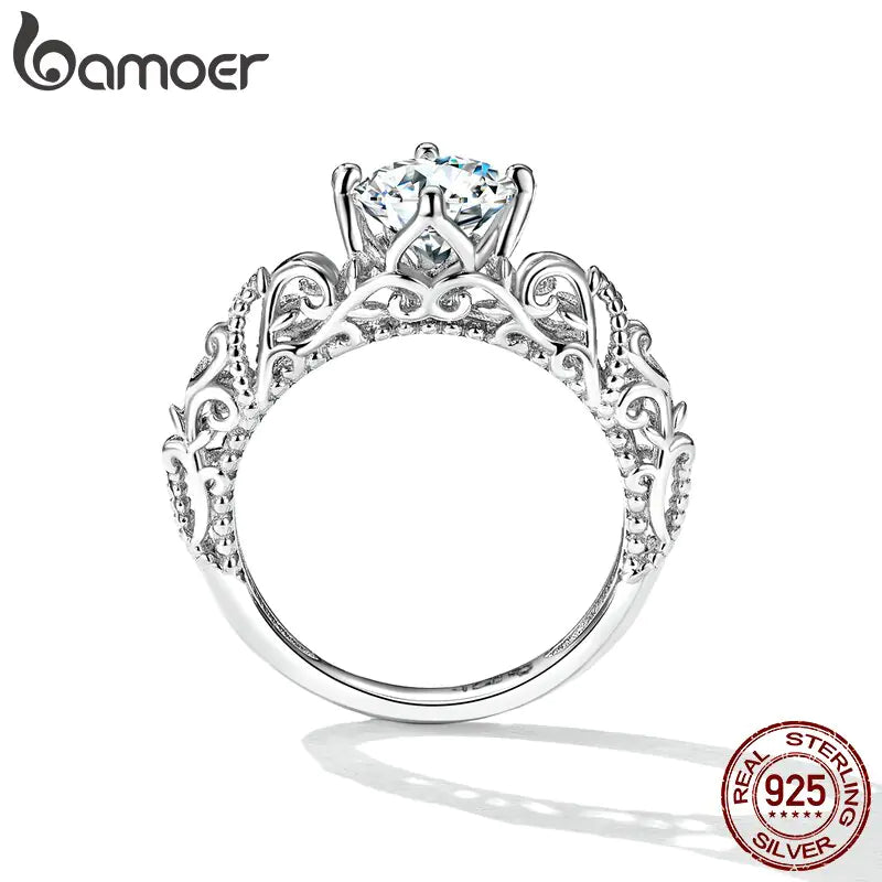 925 Sterling Silver Vintage Pattern Ring