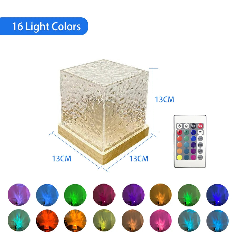Ocean Wave Crystal Lamp