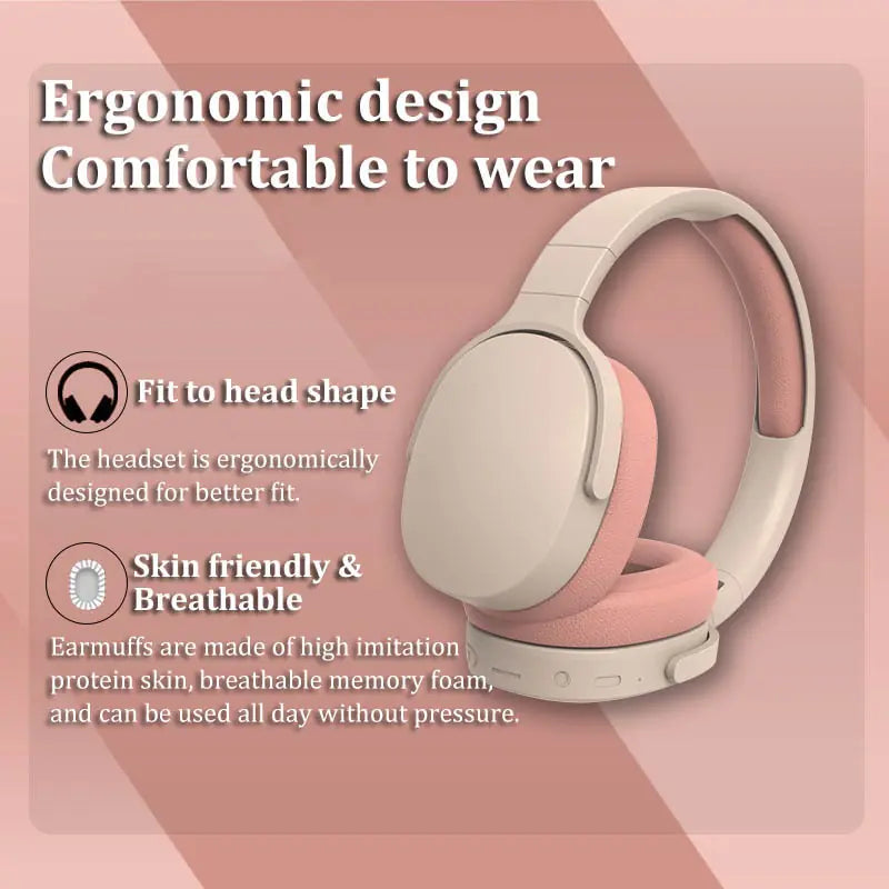 Long Lasting Surround Sound Bluetooth Headphones