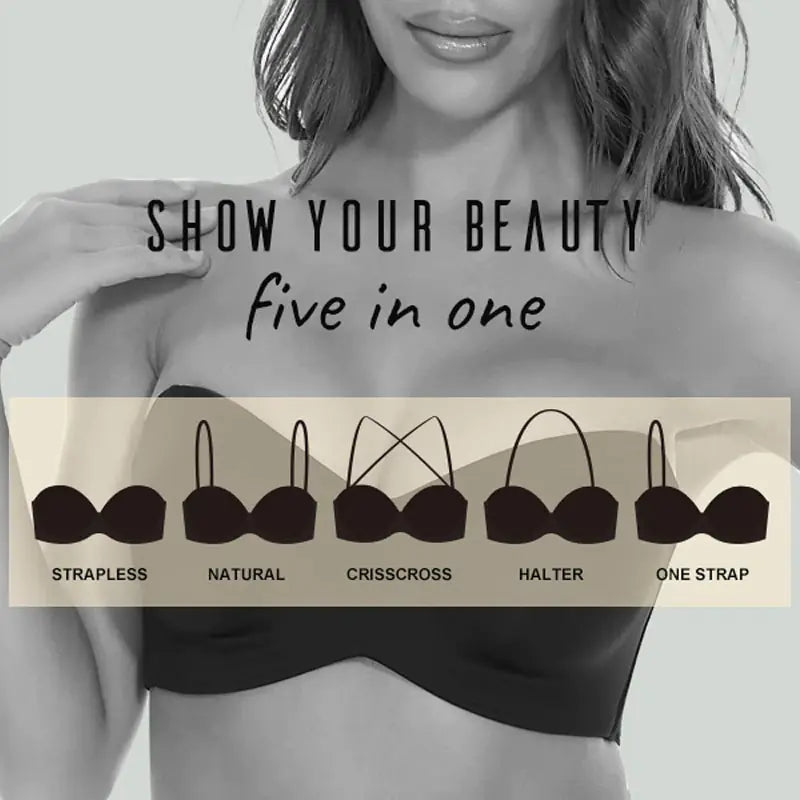 Strapless Non-Slip Push Up Bra