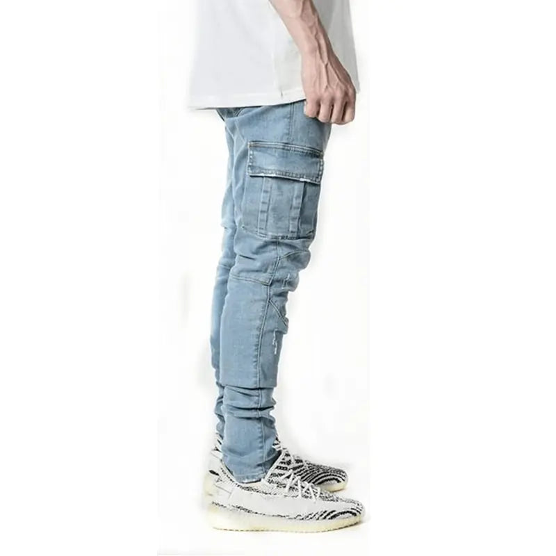 Men's Multi-Pocket Cargo Jeans
