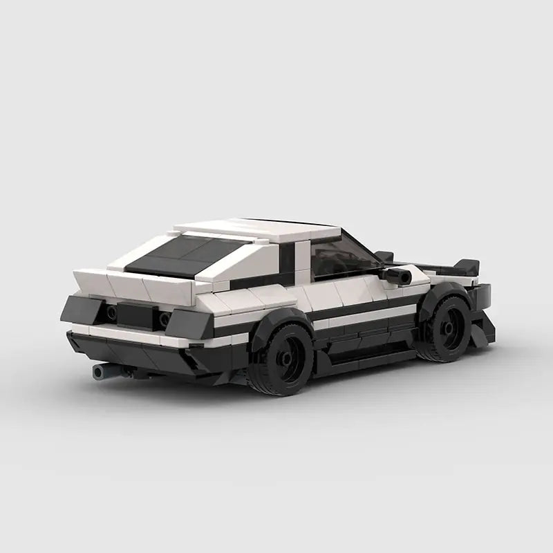Black & White AE86 Toyota Car Building Blocks