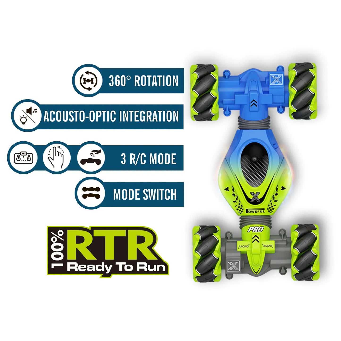 4WD 360 Degree Rotating RC Car