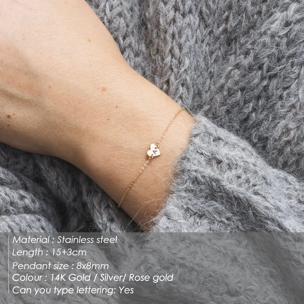 Engraved Alphabet Bracelet