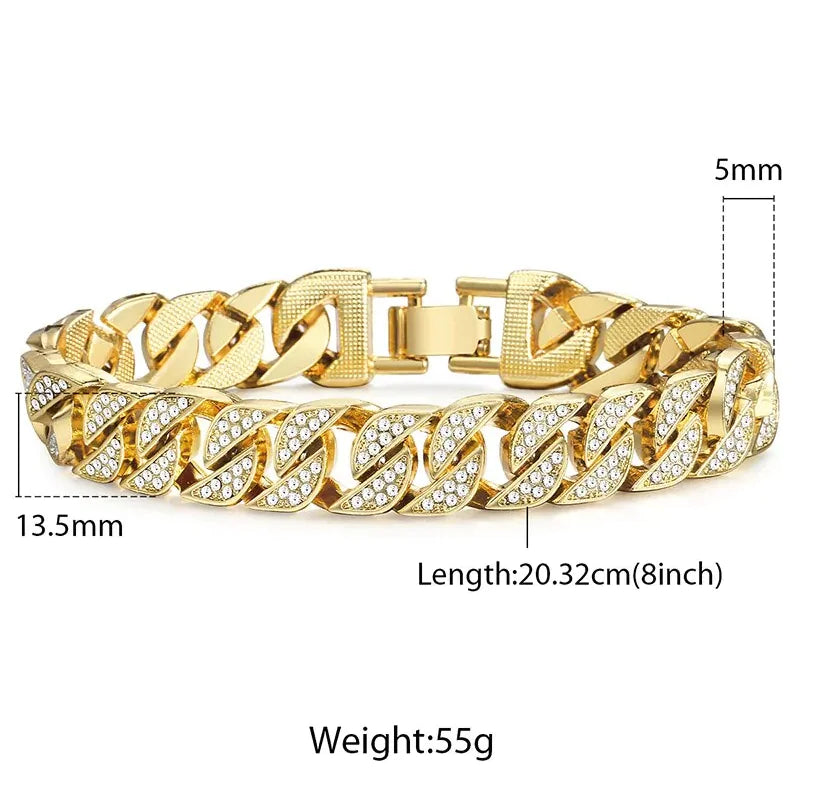 Men's Miami Curb Cuban Chain Bracelet