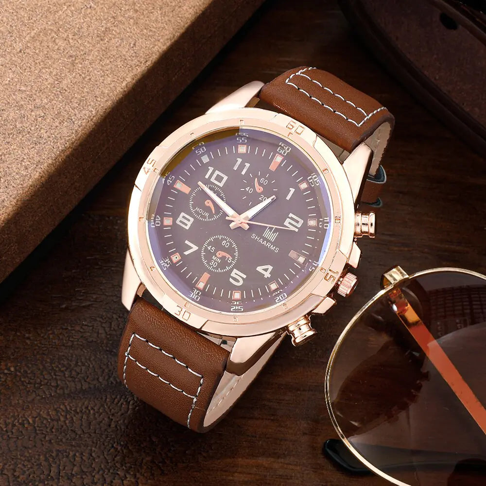 Men's 6 in 1 Luxury Watch Set