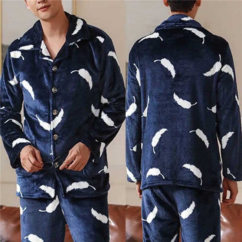 Men's Coral Fleece Pajamas