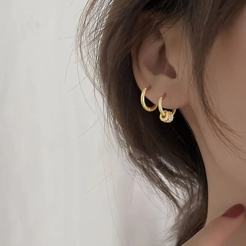 Stainless Steel Minimalist Hoop Earrings