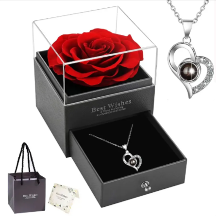 Sterling Silver Heart Jewelry Gift Set
